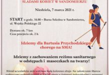 Powiatowy Dzień Kobiet na sportowo. Marsz nordic walking śladami kobiet w Sandomierzu. Idziemy dla Bartusia Przychodzkiego chorego na SMA!