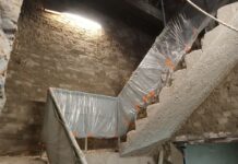 Wieża strażacka w Dąbrowicy w trakcie remontu