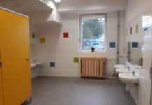 Skopanie – remont łazienki w przedszkolu skończony